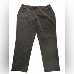 Women With Control 3X Charcoal Gray Casual Pull-On Elastic Pants